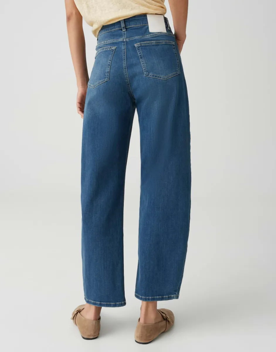 OPUS-PANTS Mari Cosmo Barrel Jeans - Dark Blue