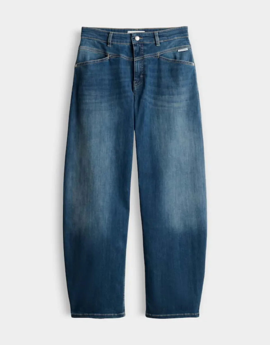 OPUS-PANTS Mari Cosmo Barrel Jeans - Dark Blue