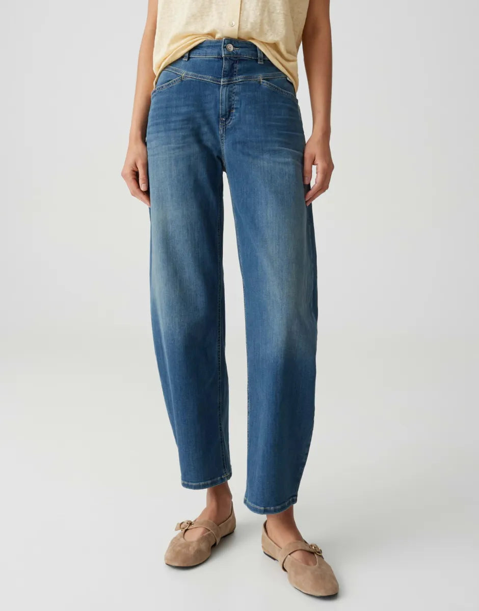 OPUS-PANTS Mari Cosmo Barrel Jeans - Dark Blue