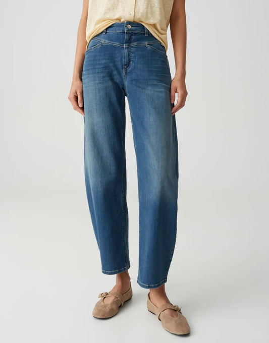 OPUS-PANTS Mari Cosmo Barrel Jeans - Dark Blue