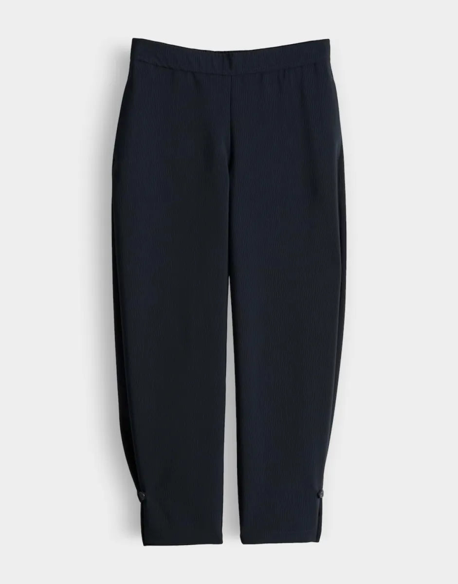 SOMEDAY Charlie Curved Pinstripe Barrel Pants