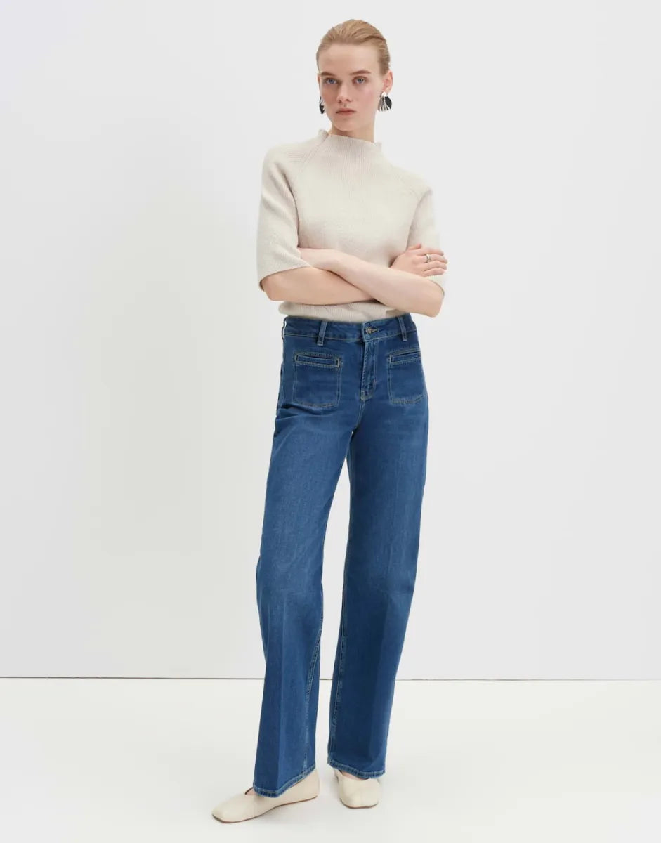 SOMEDAY Carie French Jeans - Dark Blue