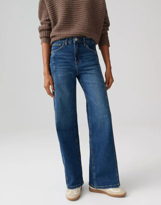 OPUS Mivy Lane Jeans - Mid Stone Blue