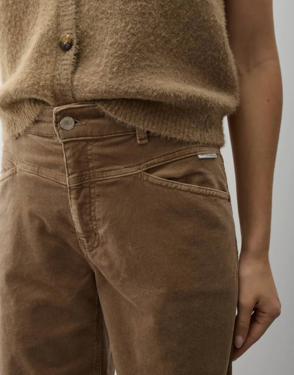 OPUS-PANTS Mari Cosmo Barrel Jeans - Light Mocca