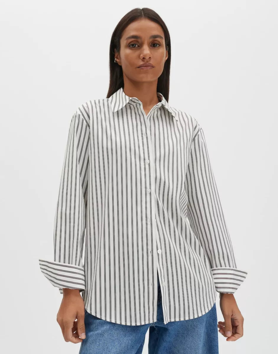 SOMEDAY Zivian Blouse - Dark Espresso