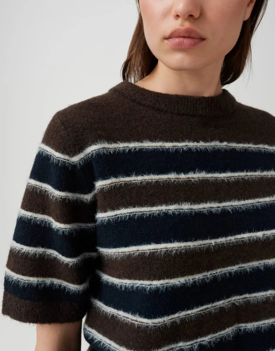 OPUS Pimota Stripe Knit - Affogato