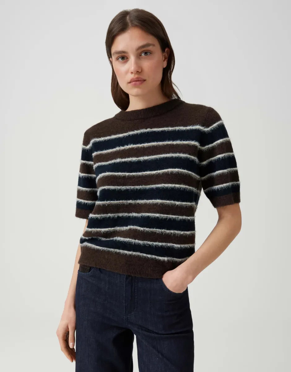 OPUS Pimota Stripe Knit - Affogato