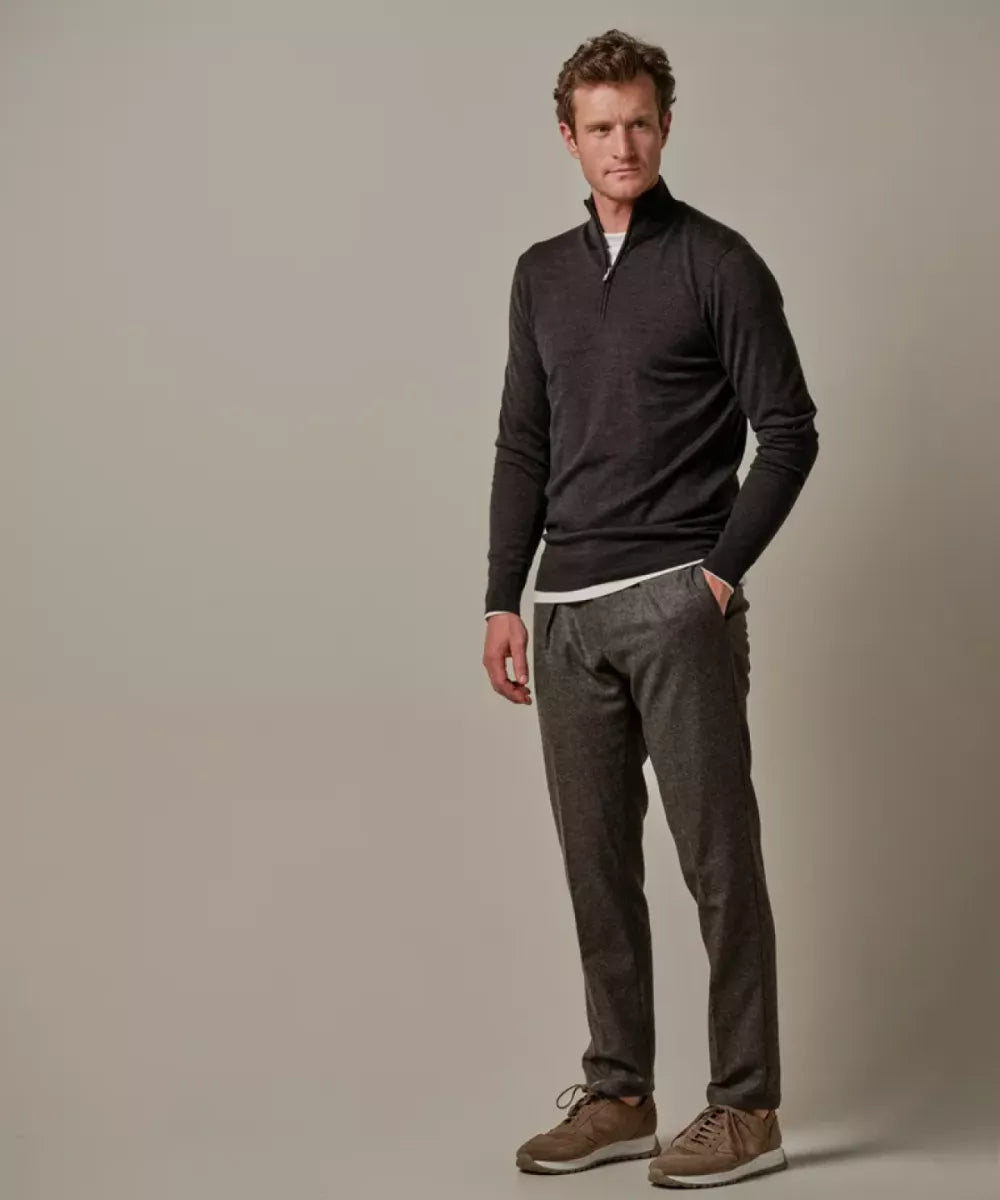 PROFUOMO Bruine Merino Half Zip
