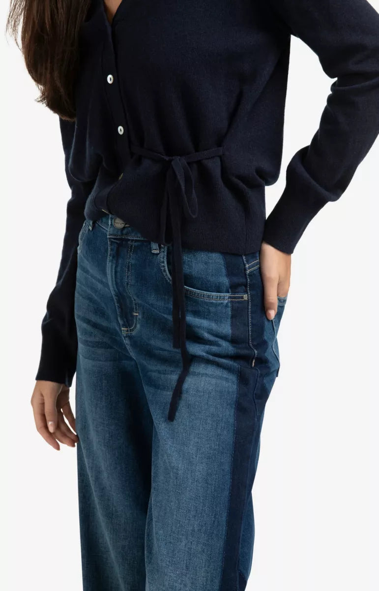 YAYA Vest Met Strikdetail