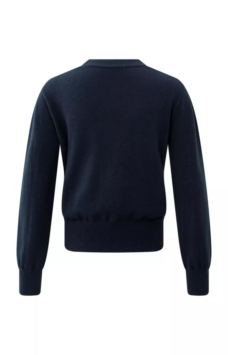 YAYA Vest Met Strikdetail