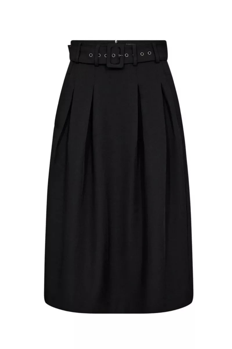 CO' COUTURE Luna Belt Midi Pleat Skirt