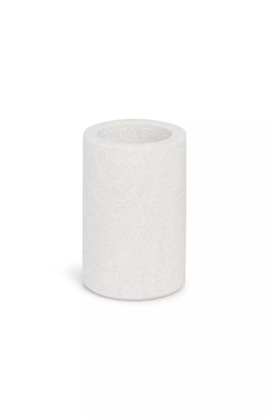 YAYA Cilindervormige Zandsteen Kandelaar - 8x5,2cm