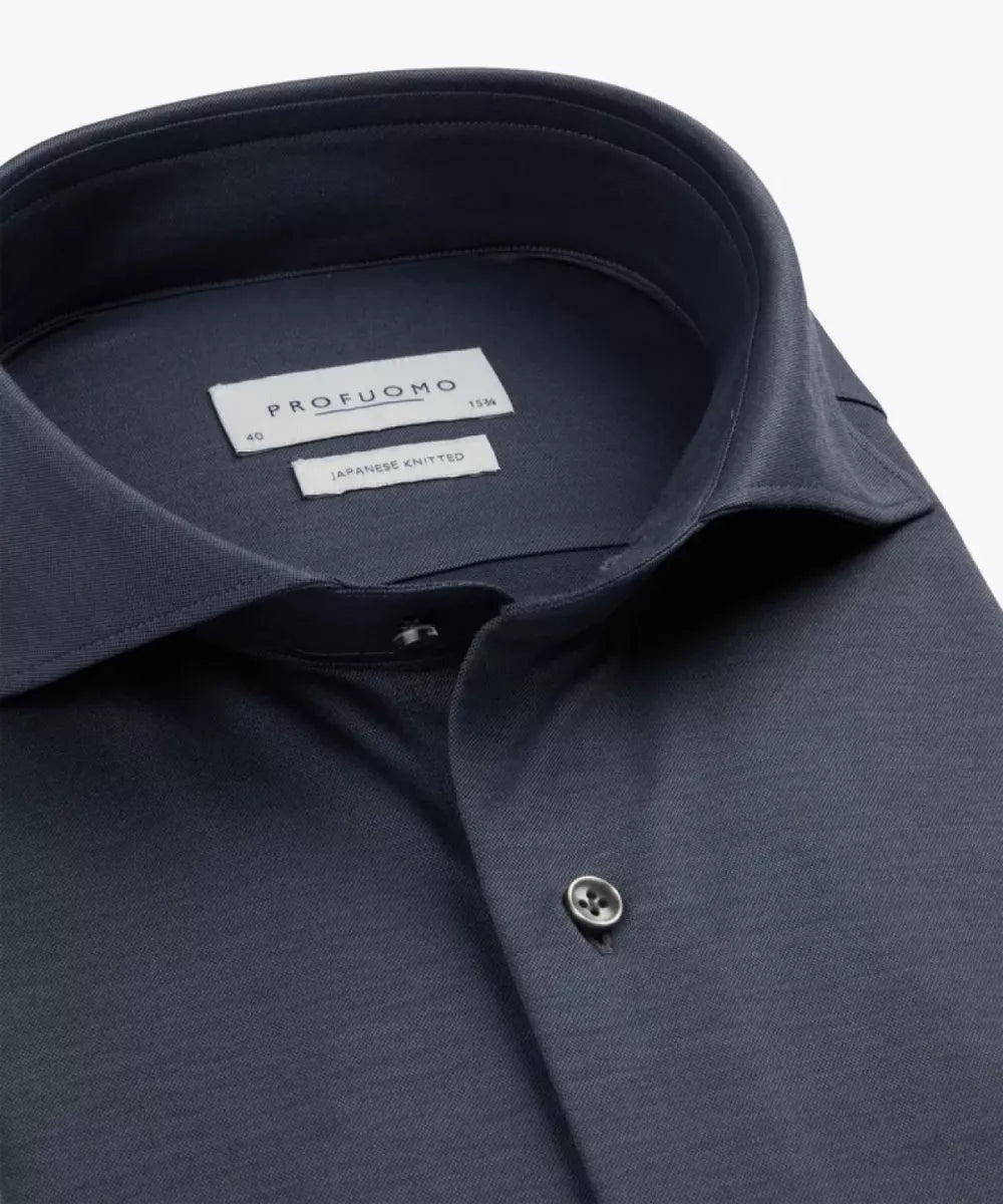 PROFUOMO Japanese Knitted Overhemd - Indigo