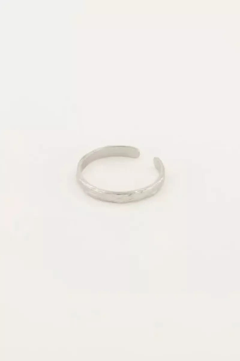 MY JEWELLERY Mix Ring Breed Structuur - Zilver