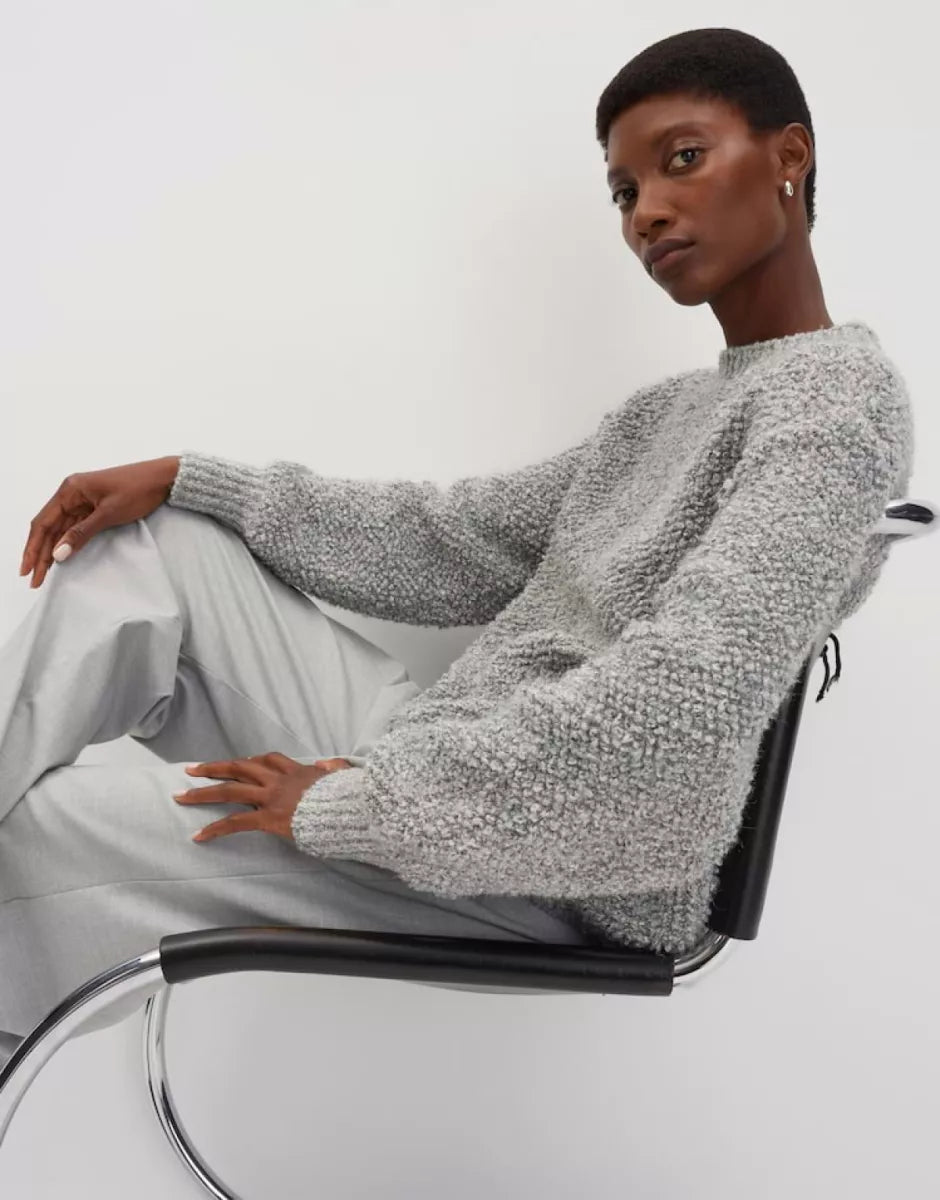 SOMEDAY Telena Knit - Hazy Fog Melange