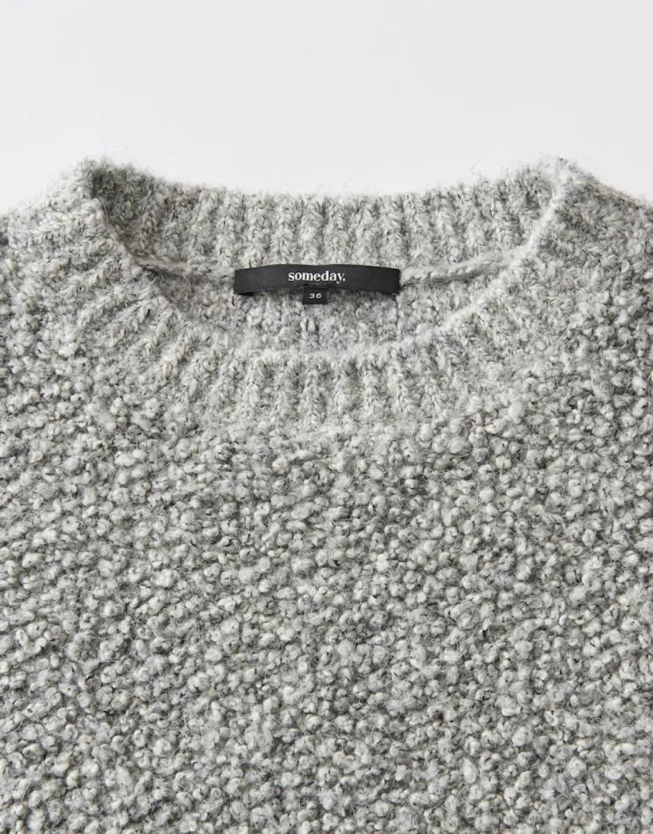 SOMEDAY Telena Knit - Hazy Fog Melange