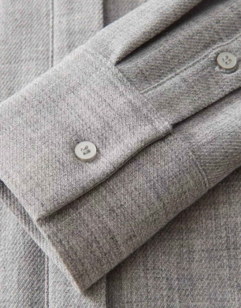 OPUS Blouse Felange - Hazy Fog Melange