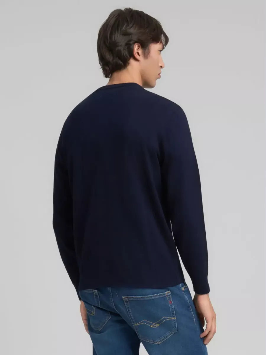 REPLAY Crew neck Sweatshirt - DONKERBLAUW