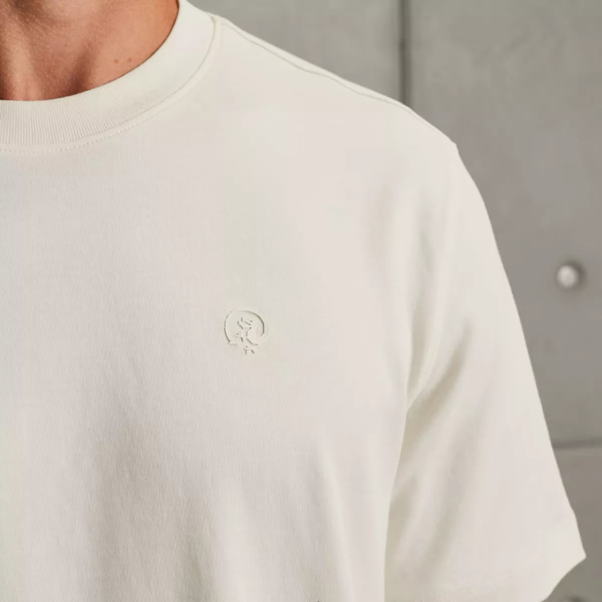 CAST IRON CAST IRON Short sleeve r-neck - WIT