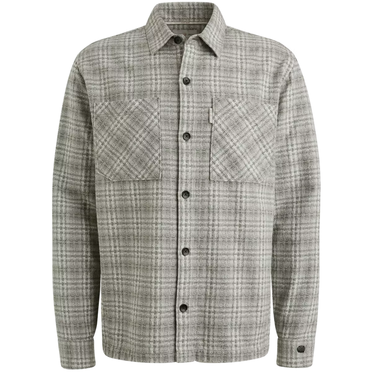 CAST IRON Long sleeve shirt Bobby yarn dyed - DIVERSEN