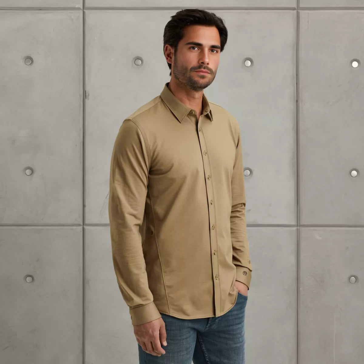 CAST IRON Long sleeve shirt Twill Jersey 2 t - DIVERSEN