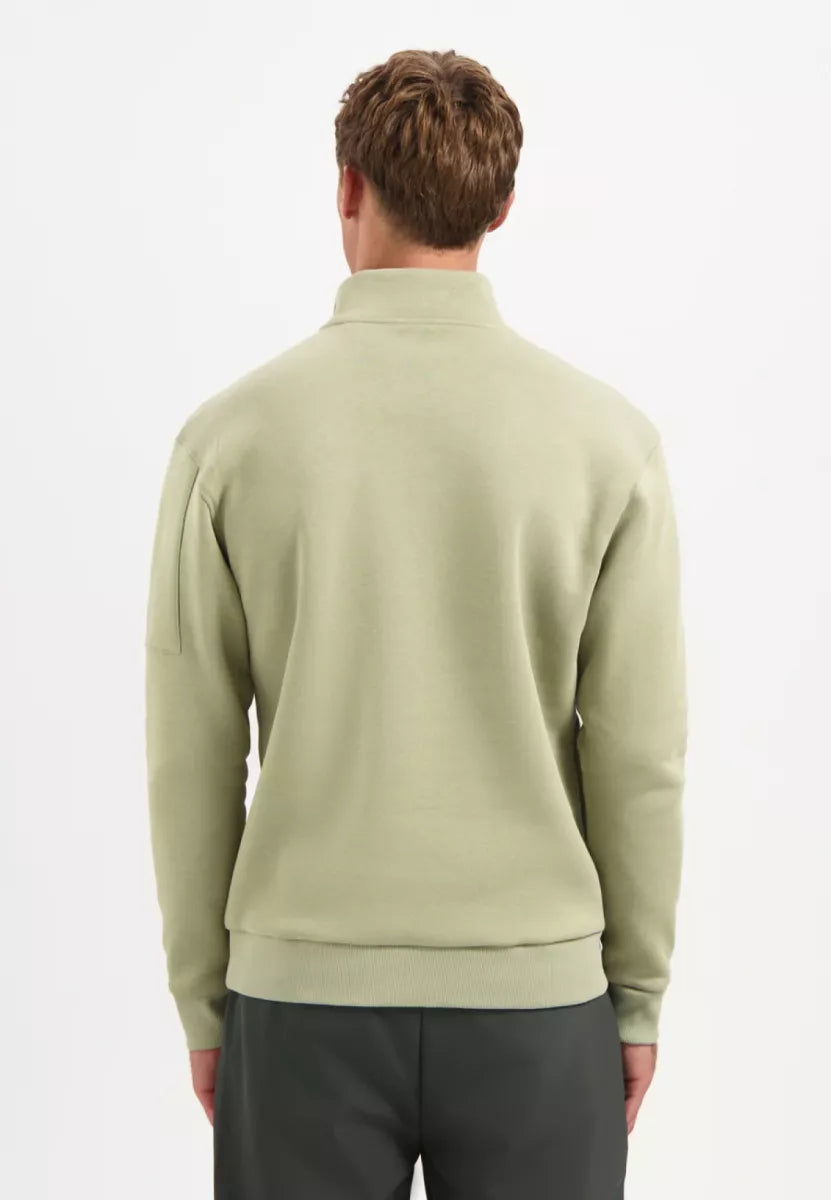 NO EXCESS Half zip sweater - GROEN