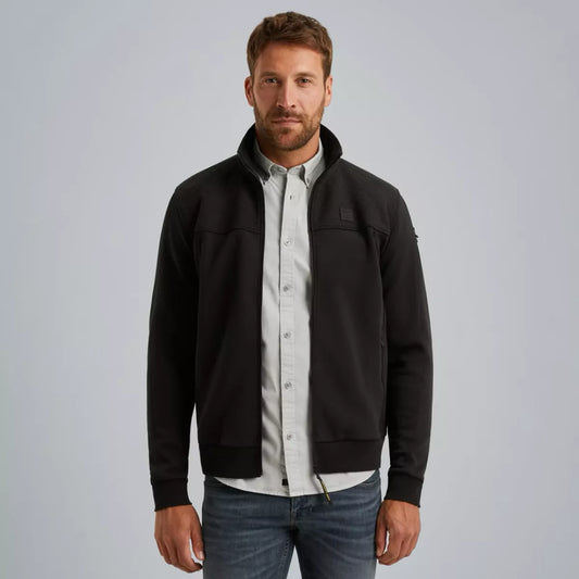 PME-LEGEND Sweat jacket met ritssluiting ZWART