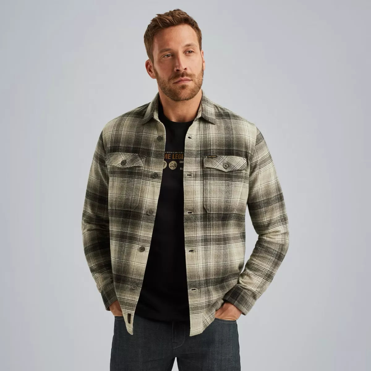 PME-LEGEND Shirt jacket - GRIJS