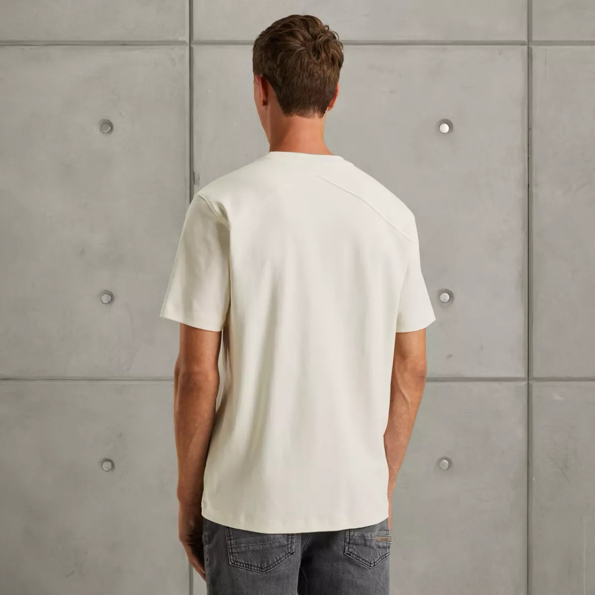 CAST IRON CAST IRON Short sleeve r-neck - WIT