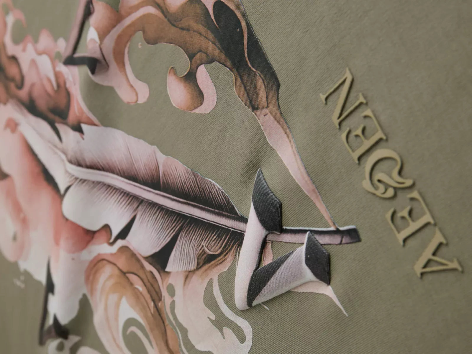 AEDEN AEDEN Raphael Tee - GROEN