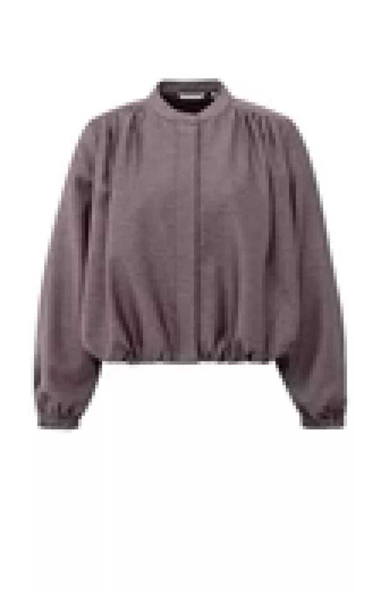 YAYA YAYA Balloon-shaped blouse jacket - CAMEL