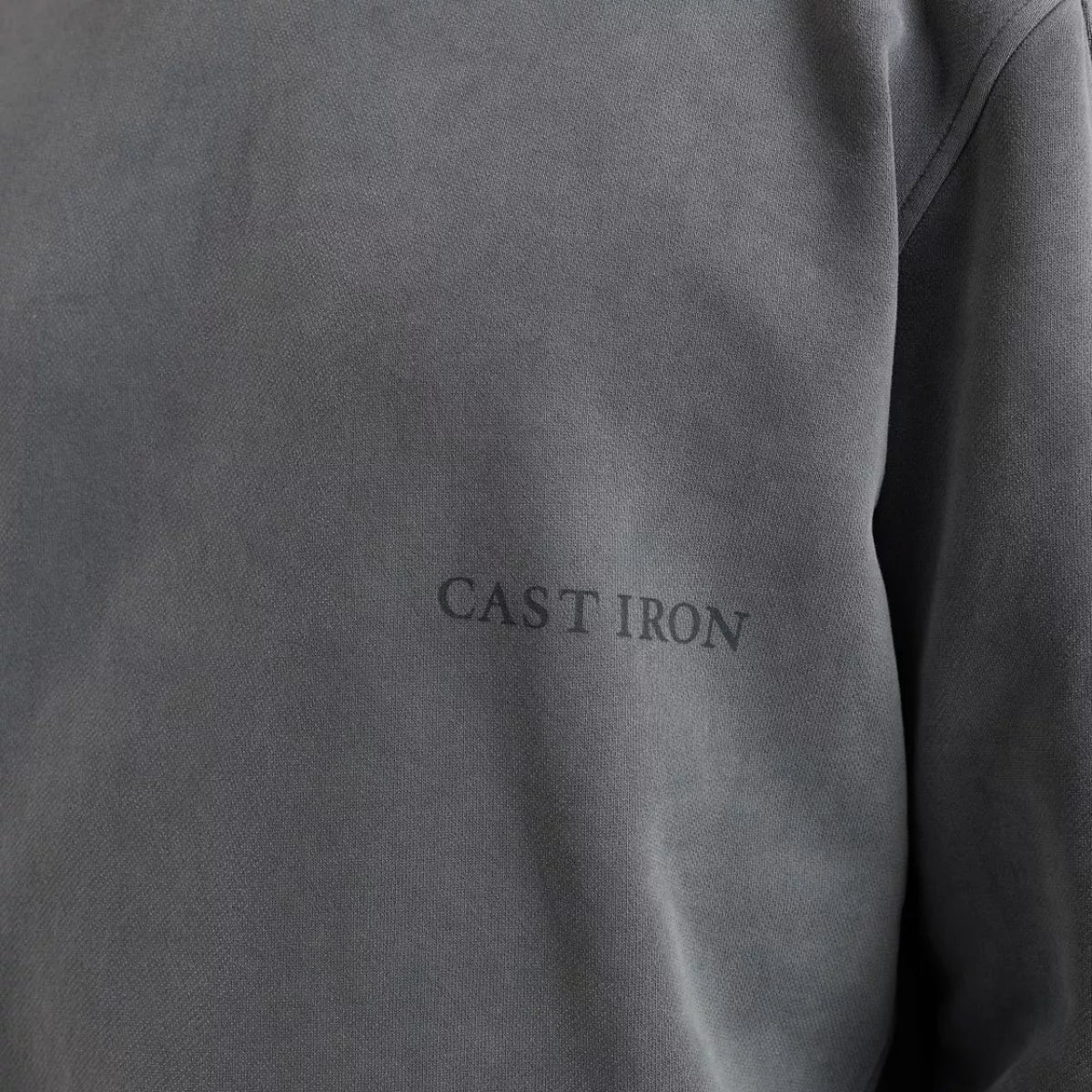 CAST IRON Long sleeve r-neck relaxed fit swe - DIVERSEN