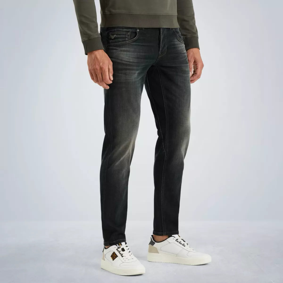 PME-LEGEND Carior tapered fit jeans ZWART