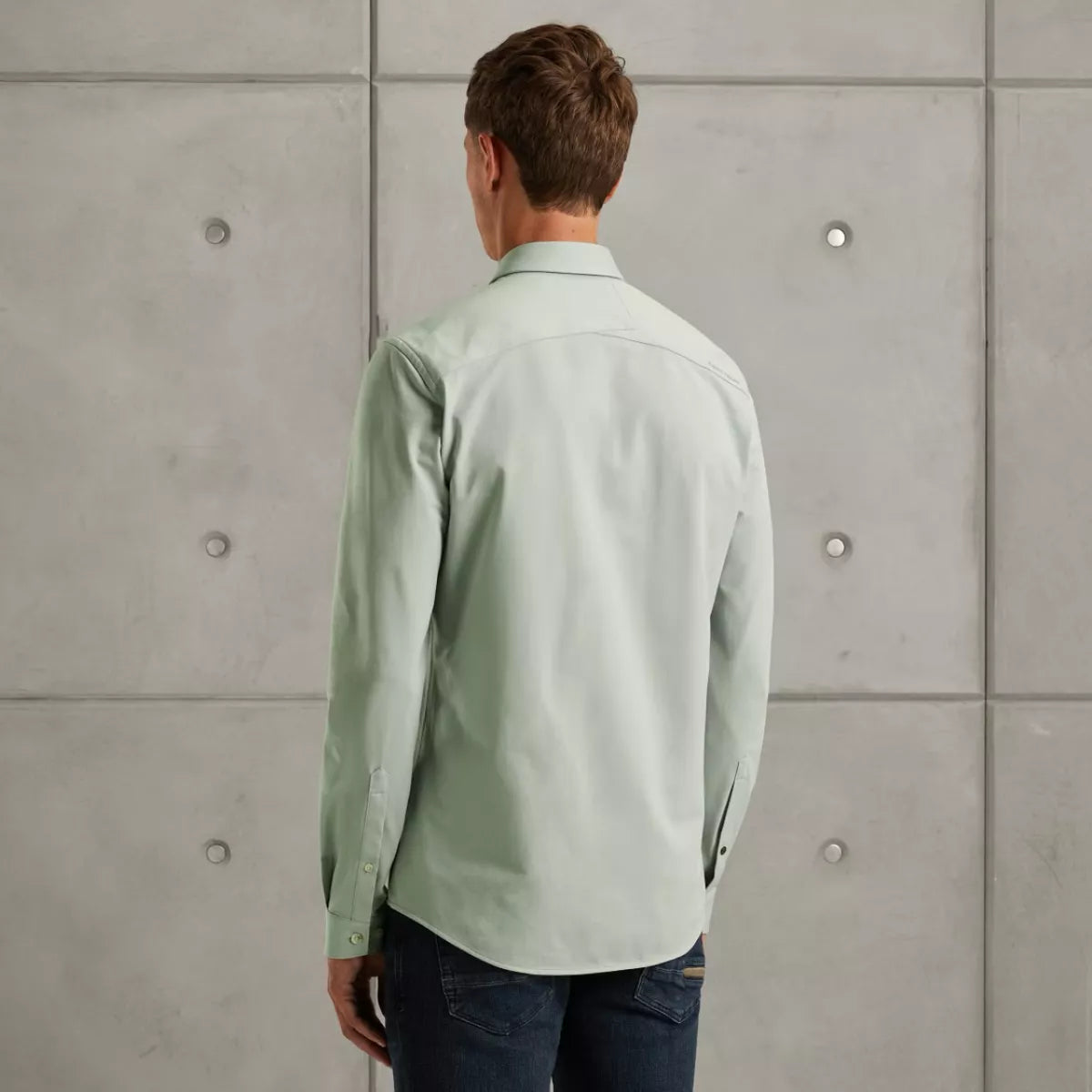 CAST IRON Long Sleeve Shirt Twill Jersey 2 t - GRIJS