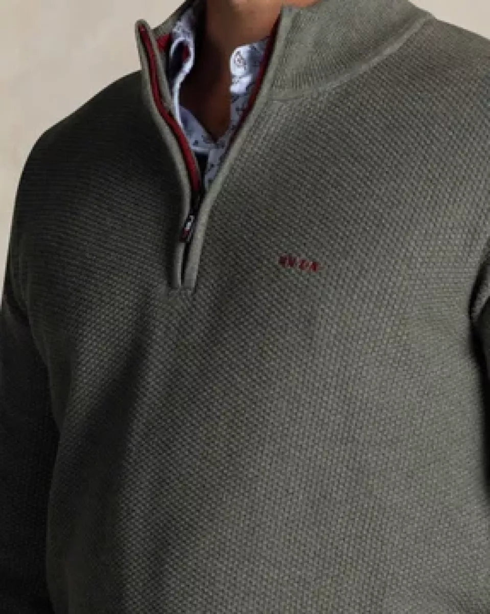 NEW ZEALAND AUCKLAND NEW ZEALAND AUCKLAND Pullover Half zip - KHAKI GROEN