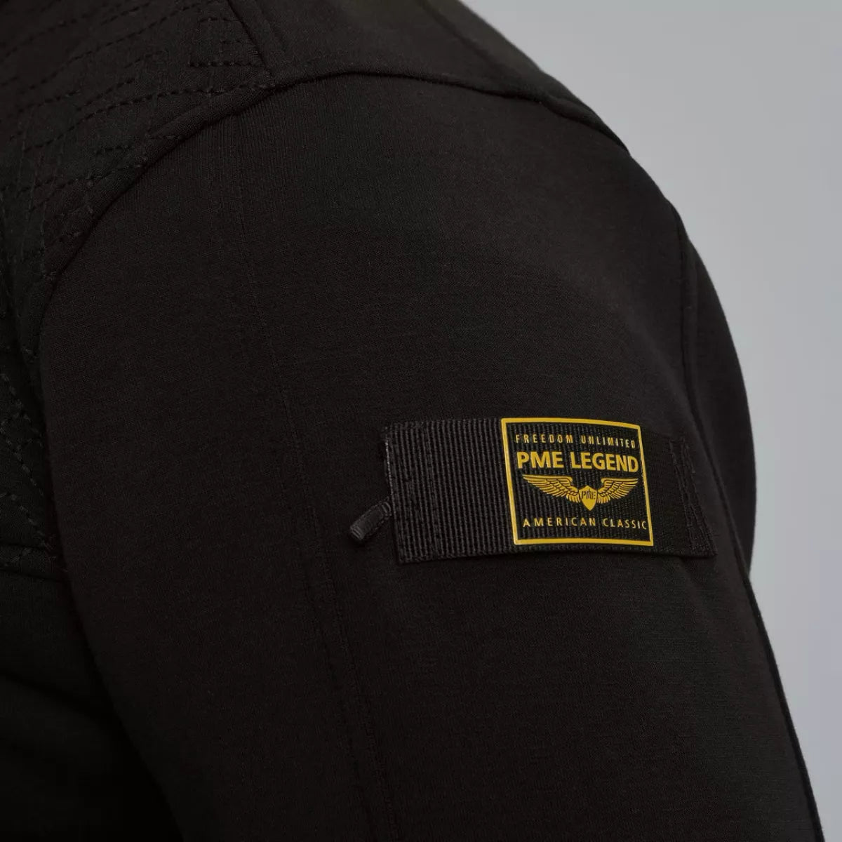 PME-LEGEND Sweat jacket met ritssluiting ZWART