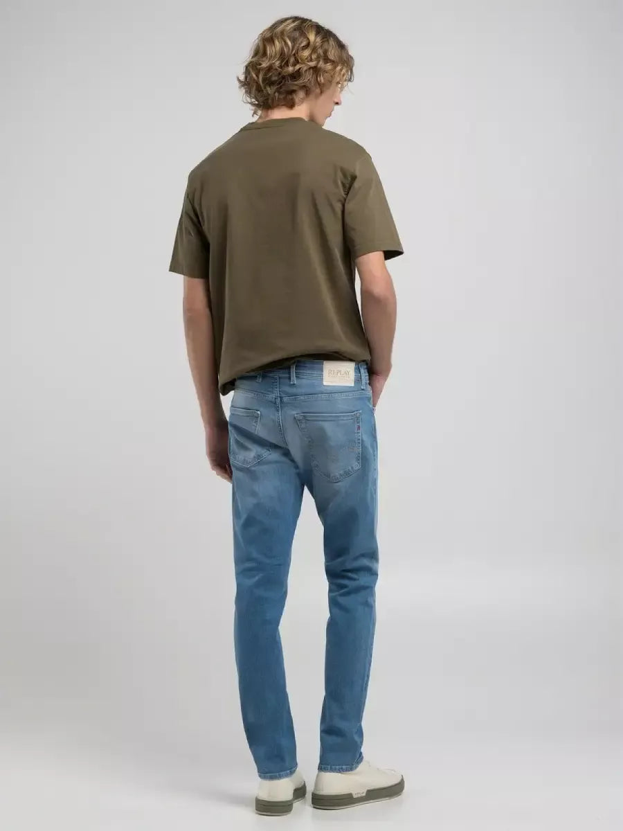 REPLAY Grover Straight fit jeans - MID BLUE