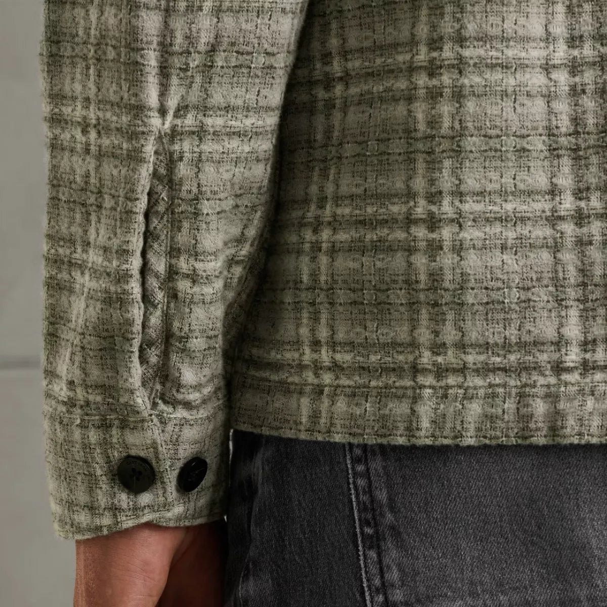 CAST IRON Long sleeve shirt Bobby yarn dyed - DIVERSEN