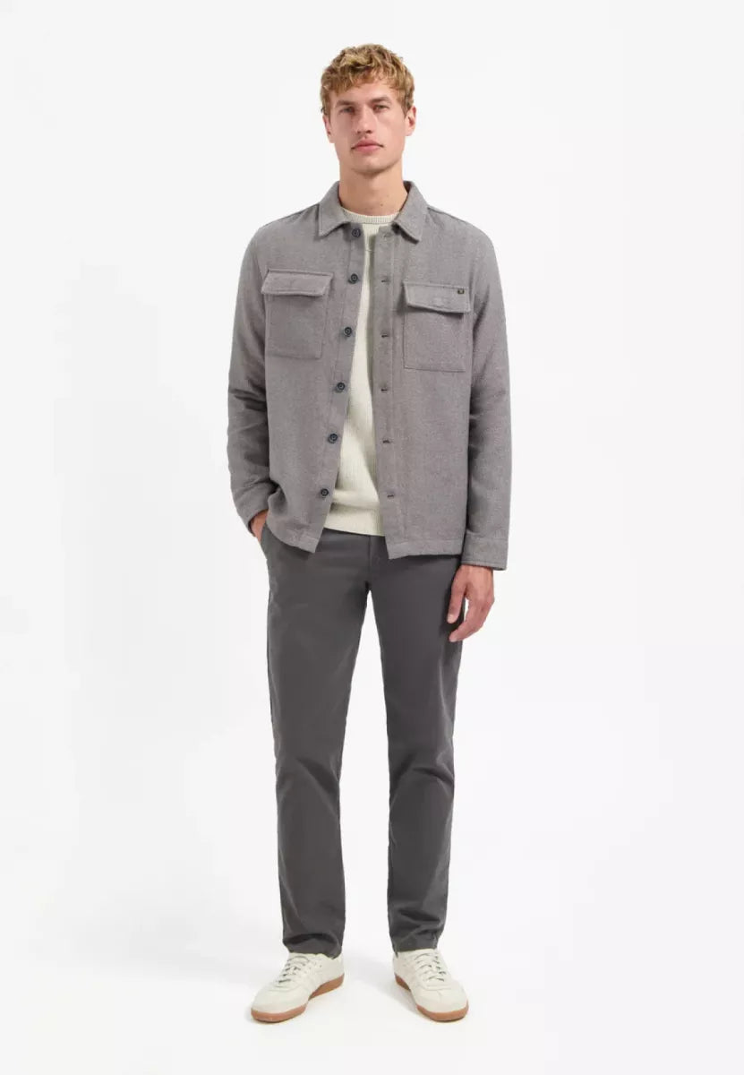 NO EXCESS Button-up overshirt - GREY