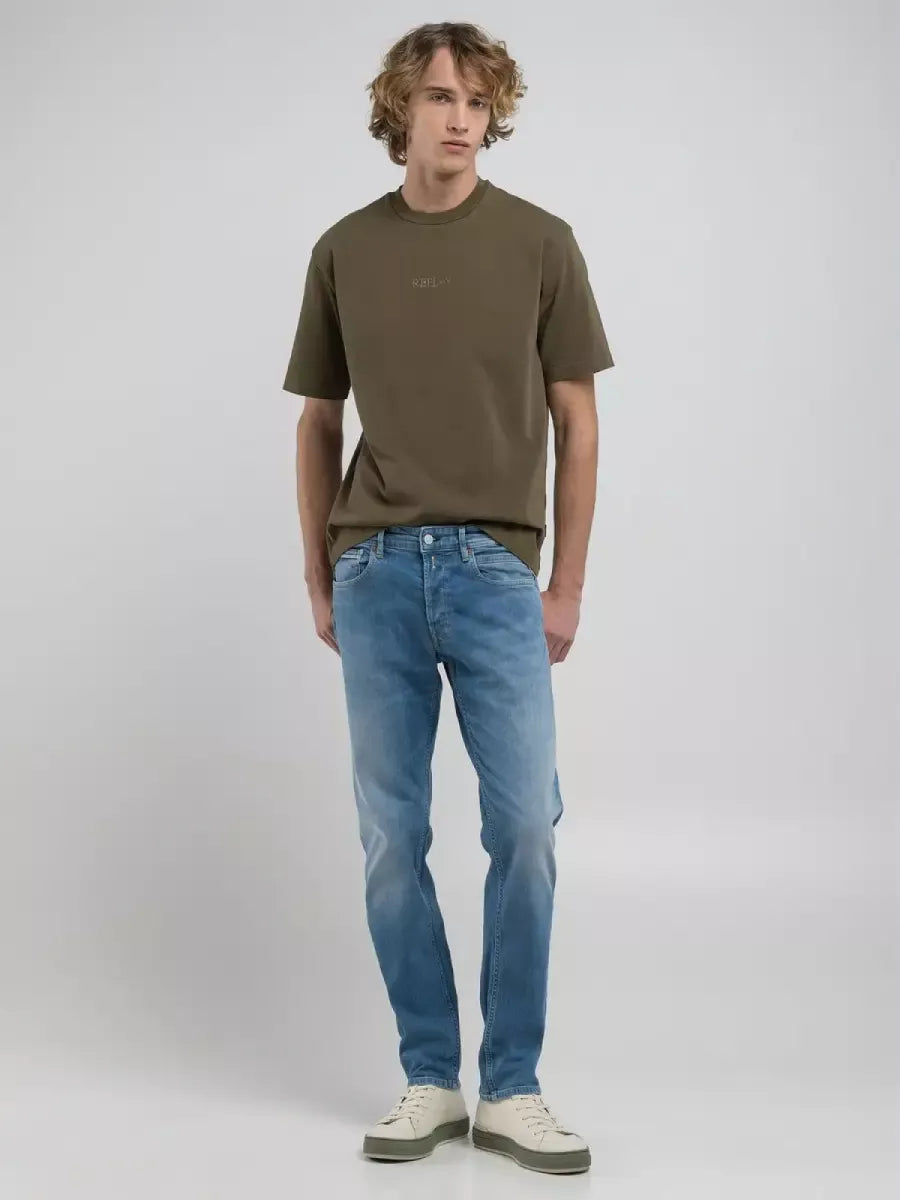 REPLAY Grover Straight fit jeans - MID BLUE