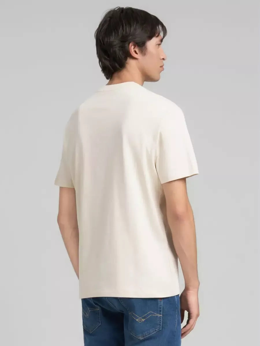 REPLAY Relaxed fit T-shirt - ECRU