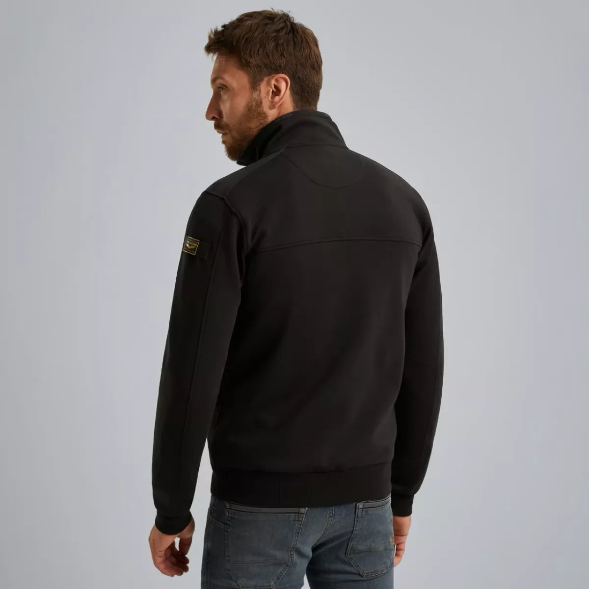 PME-LEGEND Sweat jacket met ritssluiting ZWART