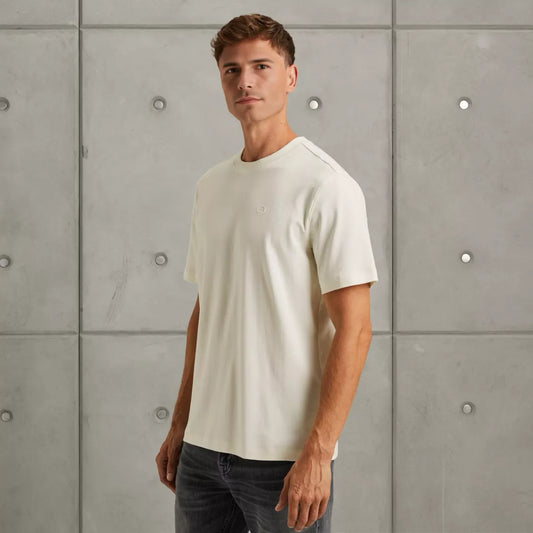 CAST IRON CAST IRON Short sleeve r-neck - WIT