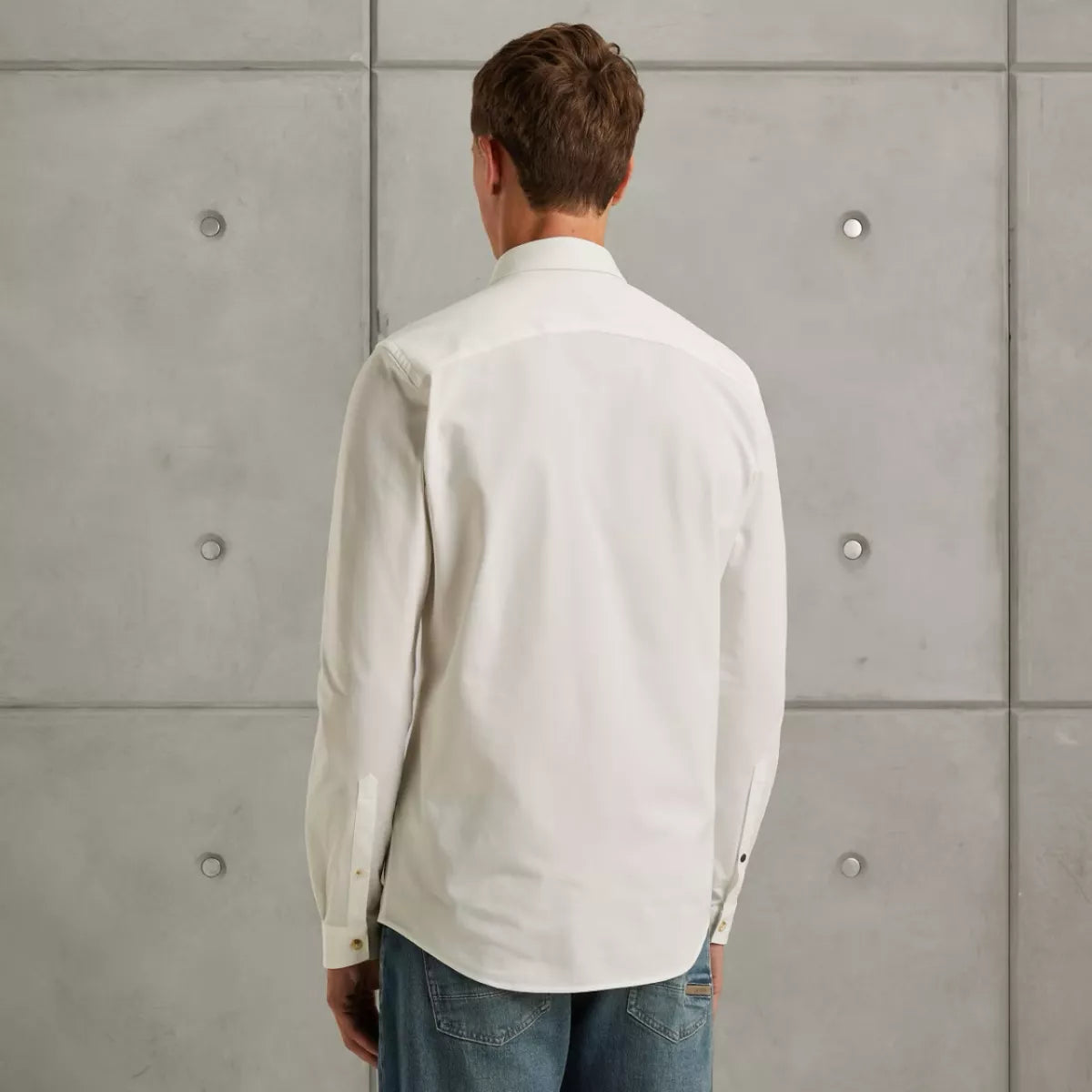 CAST IRON CAST IRON LONG SLEEVE SHIRT - WIT