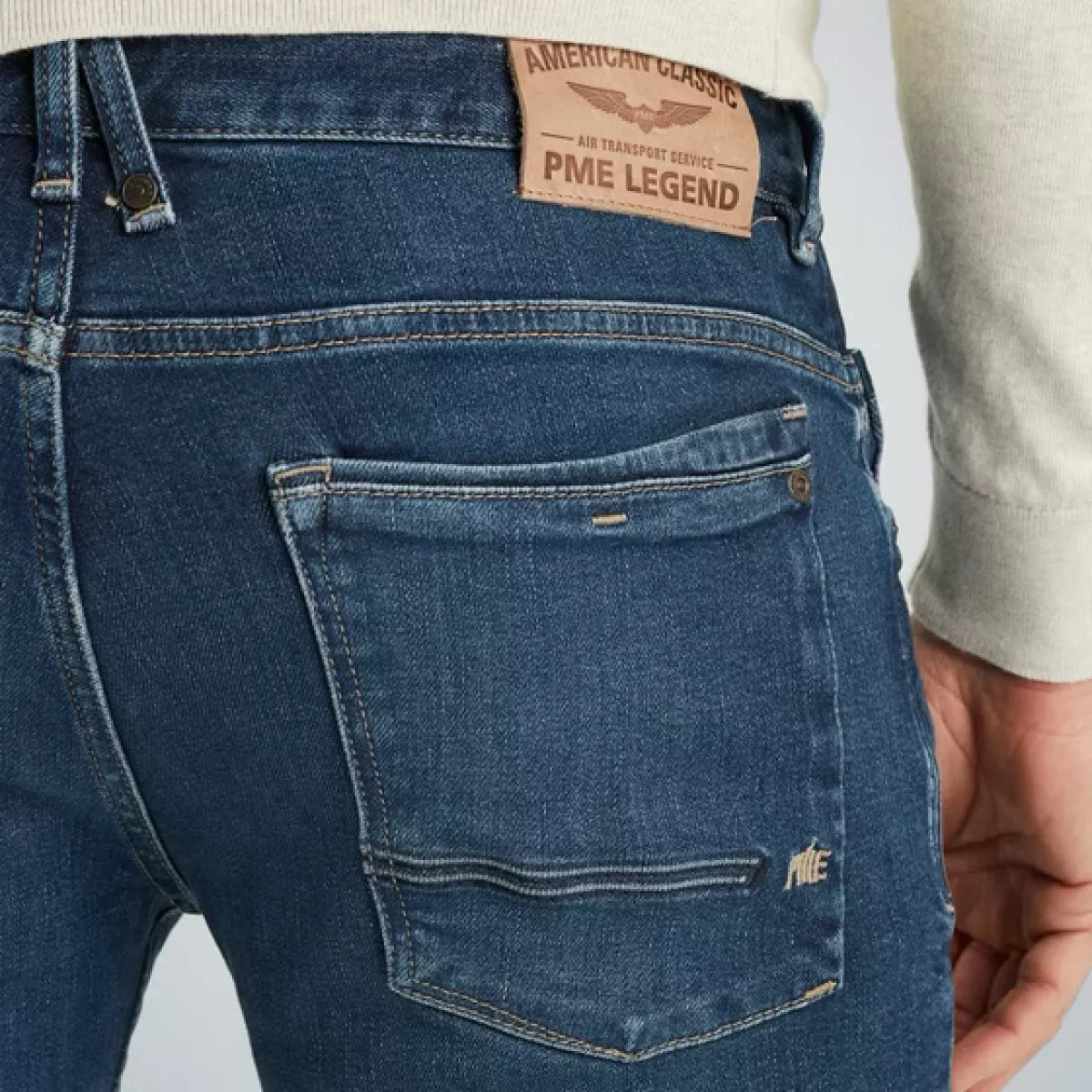PME-LEGEND Commander 3.0 relaxed fit jeans - MID BLUE
