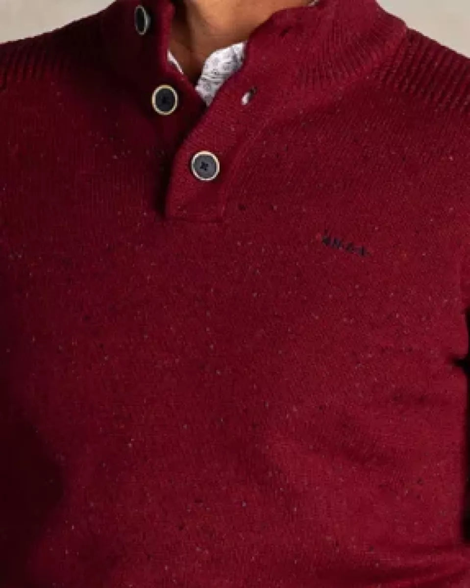 NEW ZEALAND AUCKLAND NEW ZEALAND AUCKLAND Pullover button collar - MULTI ROOD  ORANJE