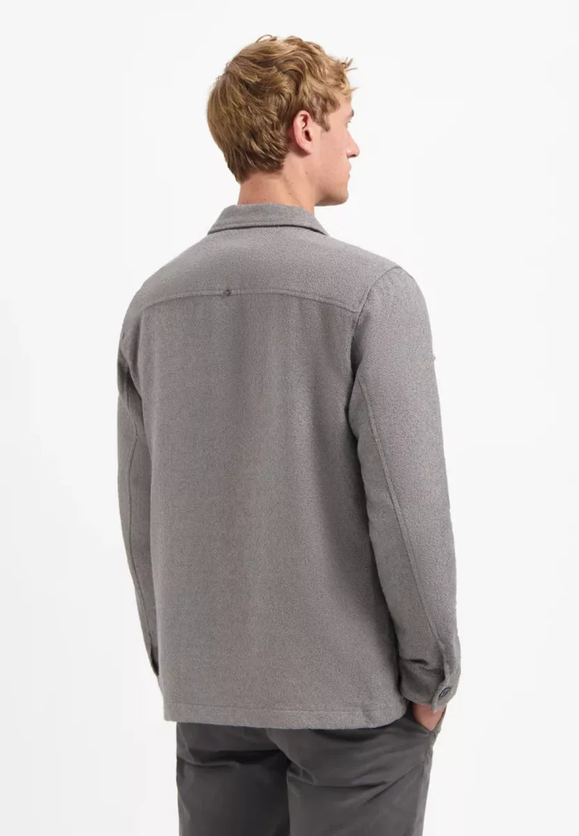 NO EXCESS Button-up overshirt - GREY