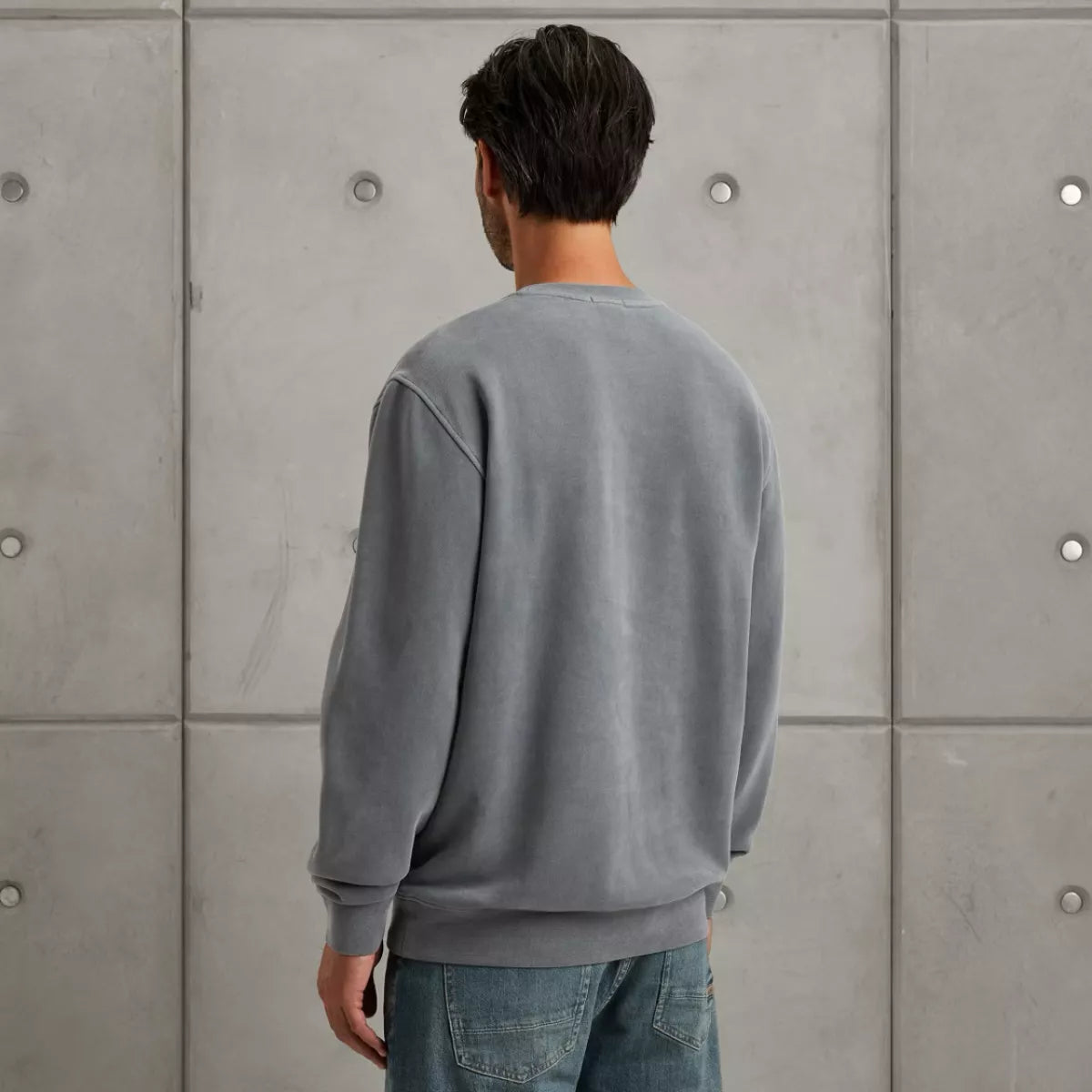 CAST IRON Long sleeve r-neck relaxed fit swe - DIVERSEN