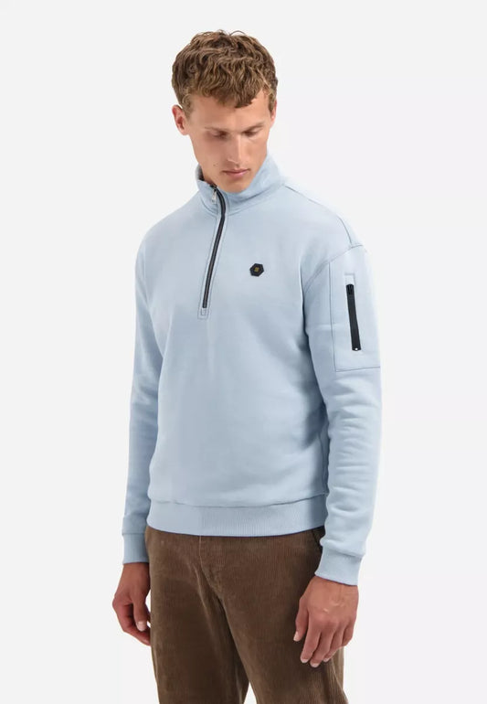 NO EXCESS Sweater - BLAUW