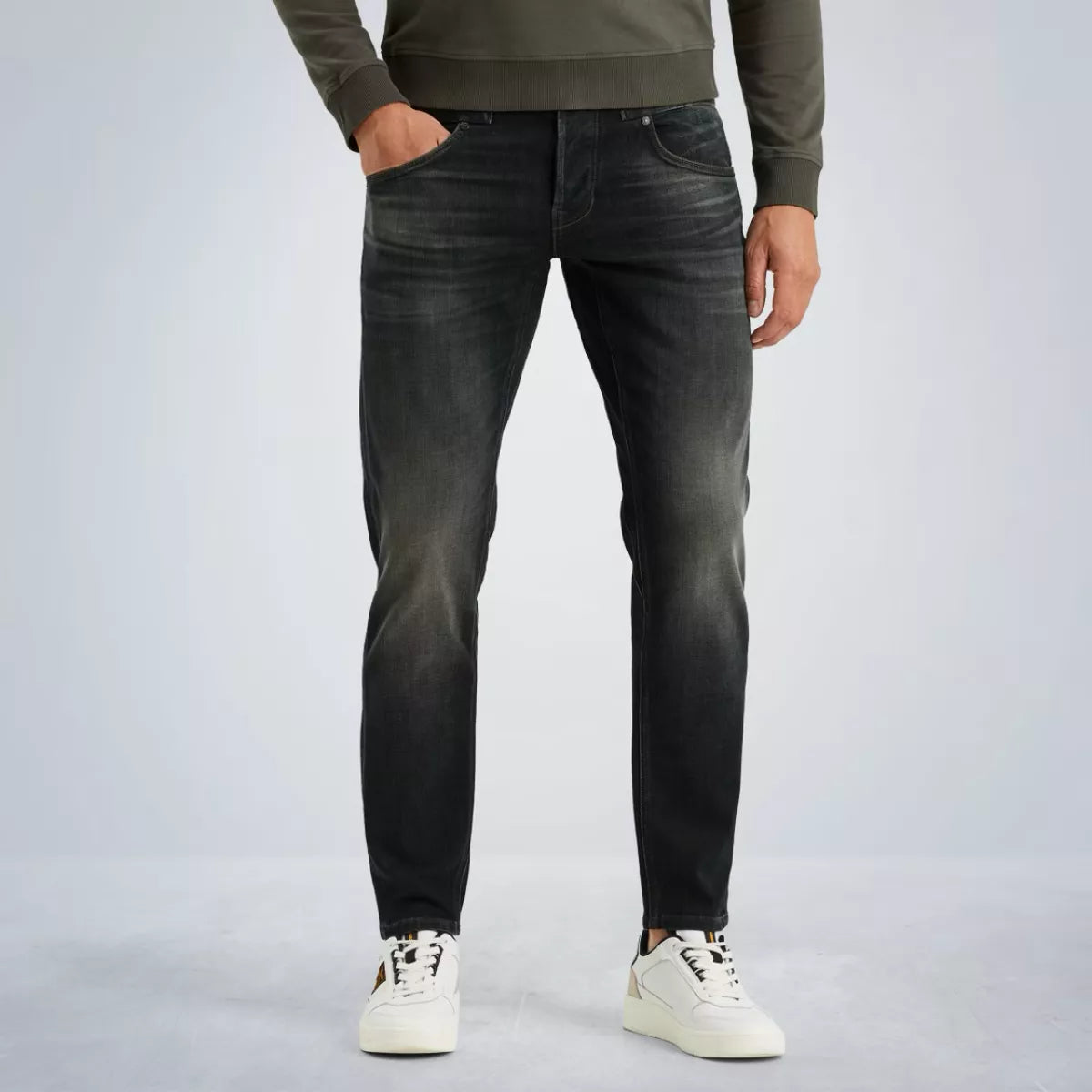 PME-LEGEND Carior tapered fit jeans ZWART